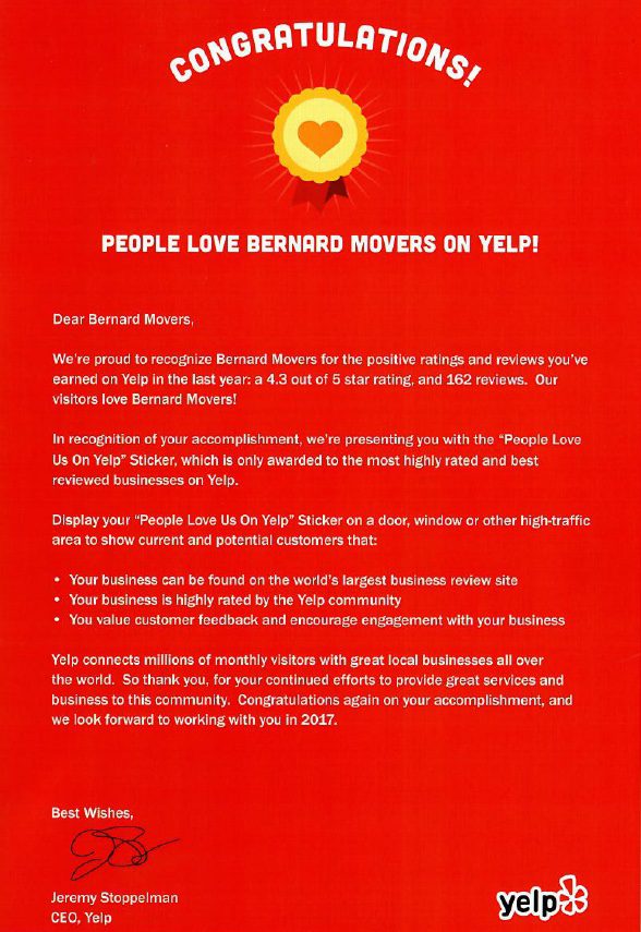 Bernard Movers Chicago Trusted & Affordable Since 1972