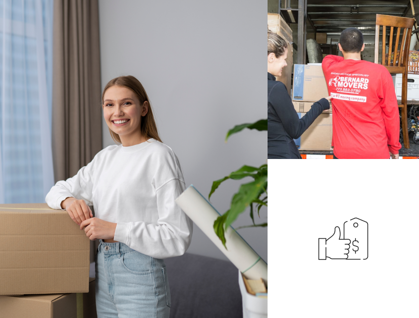 100% happy customers, moving services with Bernard Movers, the best Chicago Movers