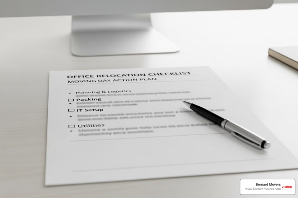 office moving checklist template free